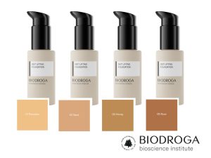 Biodroga szépség kozmetika termék szépségápolás Bioscience Institute 360 fokos lifting alapozó 15 faktoros védelemmel