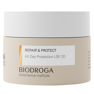 Biodroga szépség kozmetika termék szépségápolás Bioscience Institute Repair & Protect nappali krém 20 faktoros védelemmel